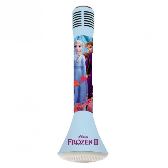 Bezdrátový karaoke mikrofon Disney Frozen s vestavěným reproduktorem a světelnými efekty