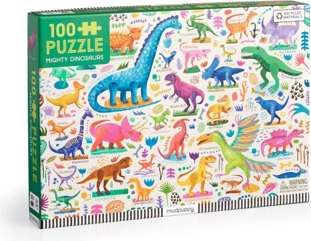 Mudpuppy Puzzle Mocní dinosauři 100 dílků