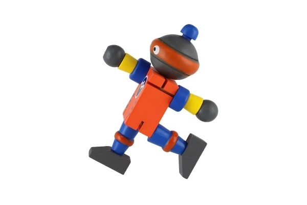 Robot dřevo 12cm od 18 měsíců - 1 kus