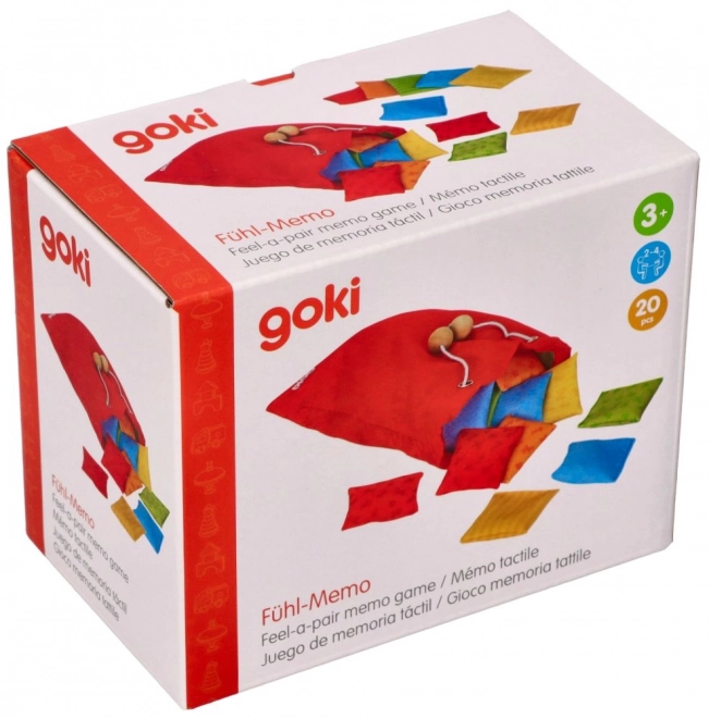 Hmatová hra Pexeso polštářky Goki