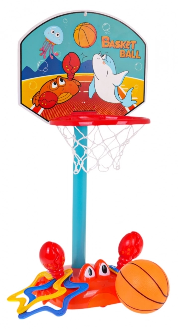 Basketbal arkádová hra prchající krab