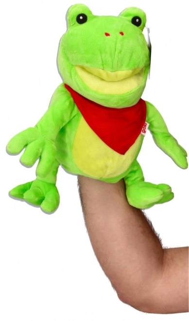 Plyšový maňásek na ruku Žába