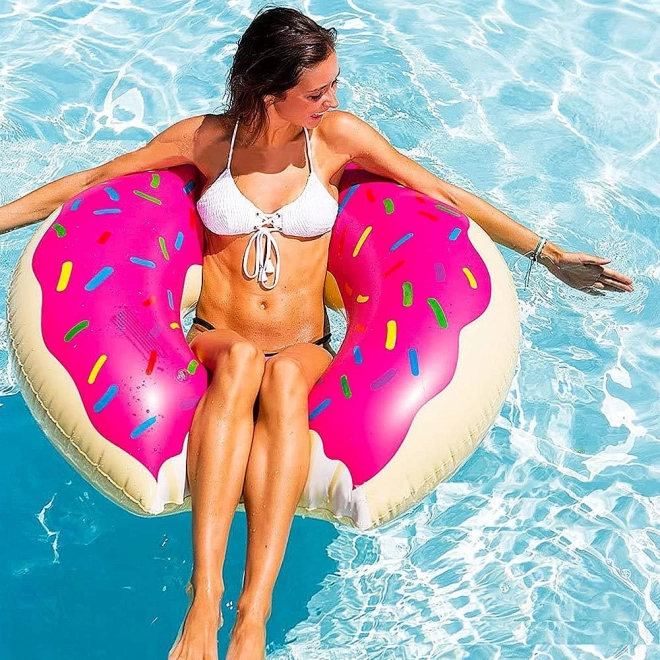 Růžové nafukovací kolo donut 80cm – 80 cm růžový