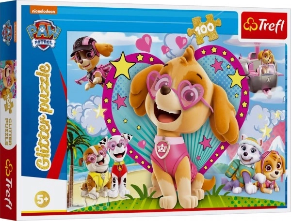 Puzzle třpytivé Tlapková patrola
