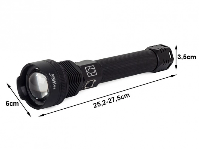 Vojenská taktická svítilna s LED Cree XHP70 a zoomem od Bailong