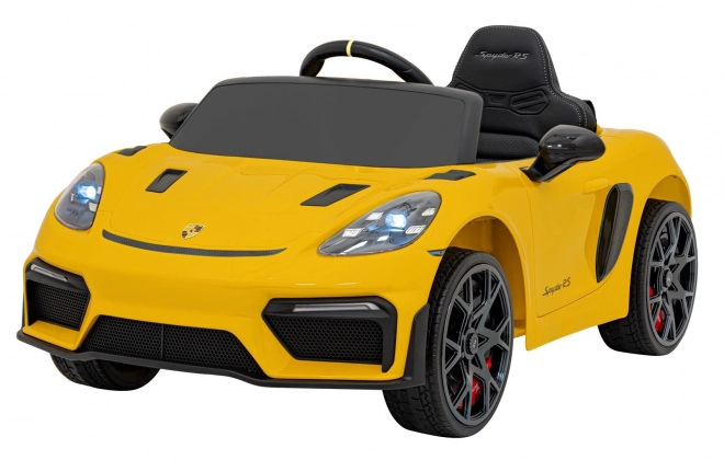 Dětský elektrický vůz Porsche 718 lakovaný – Žlutý