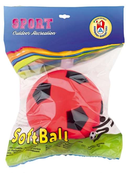 Androni Soft míč - průměr 19,4 cm, červený