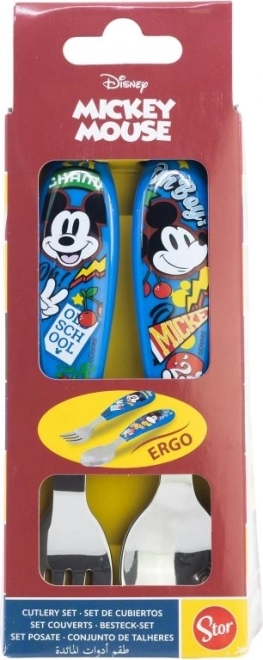 Dětský příbor Mickey Mouse - sada 2ks