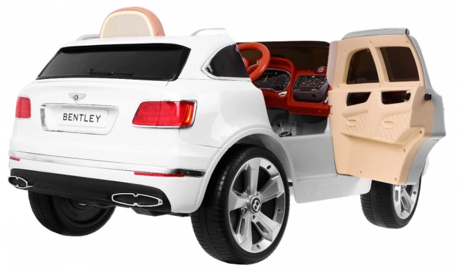 Auto na akumulátor Bentley Bentayga pro děti – Bílé