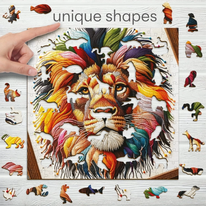Dřevěné puzzle Jemný Lví král 250 dílků