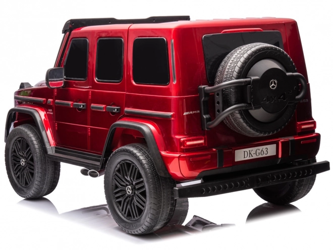 Autobaterie Mercedes třídy G 63 AMG 4x4 Panelové rádio 2 místné PA0309 – Lakovaná červená