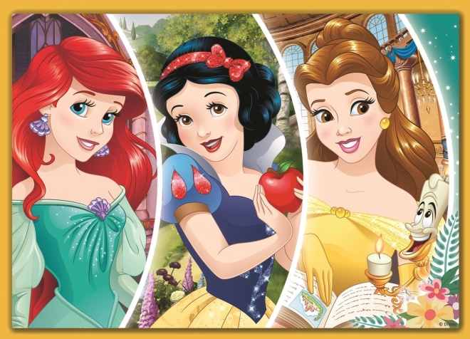 TREFL Puzzle Disney princezny: Šťastný den 4v1 (35,48,54,70 dílků)