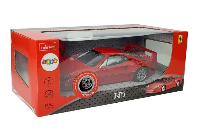 Auto Ferrari F40 na dálkové ovládání R/C 1:14 červené 27 Mhz