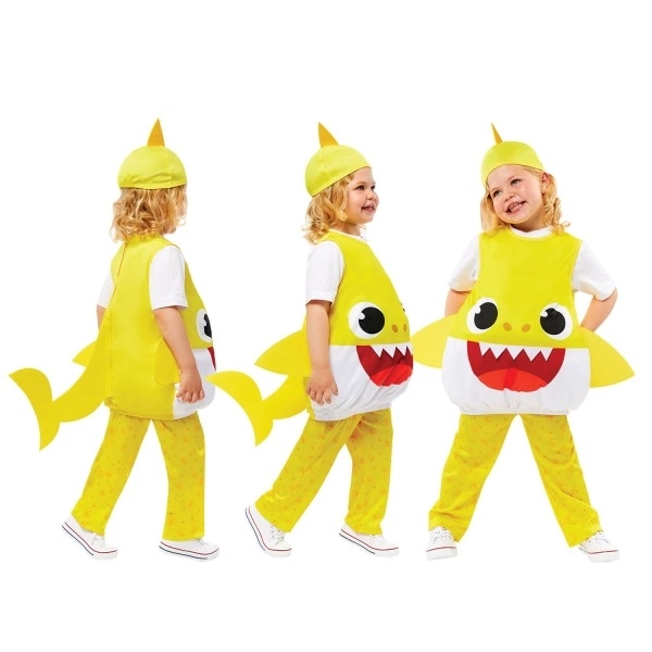 Kostým Baby Shark žlutý pro děti 3-4 roky