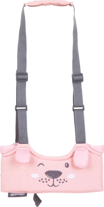 Chipolino Dětský vycházkový postroj 1st Steps Rose lněný vzor