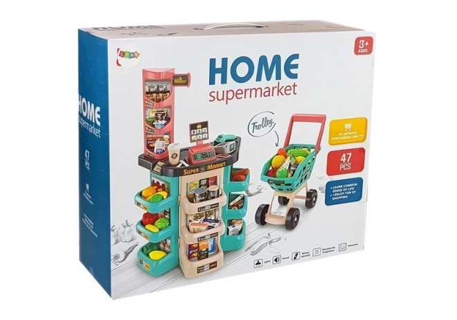 Supermarket Kit Nákupní košík Scale Card Reader Scanner