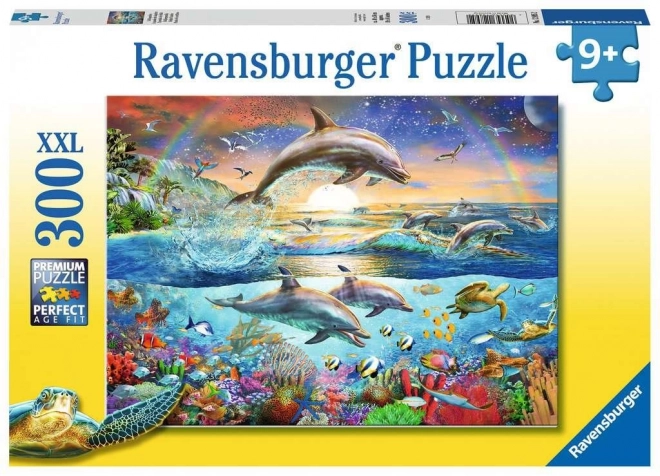 RAVENSBURGER Puzzle Ráj delfínů XXL 300 dílků
