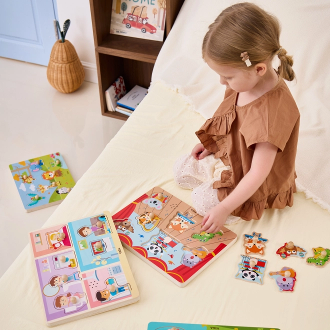 VIGA puzzle hrající zvířata