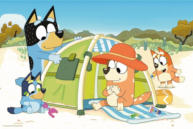 Puzzle Bluey maxi den
