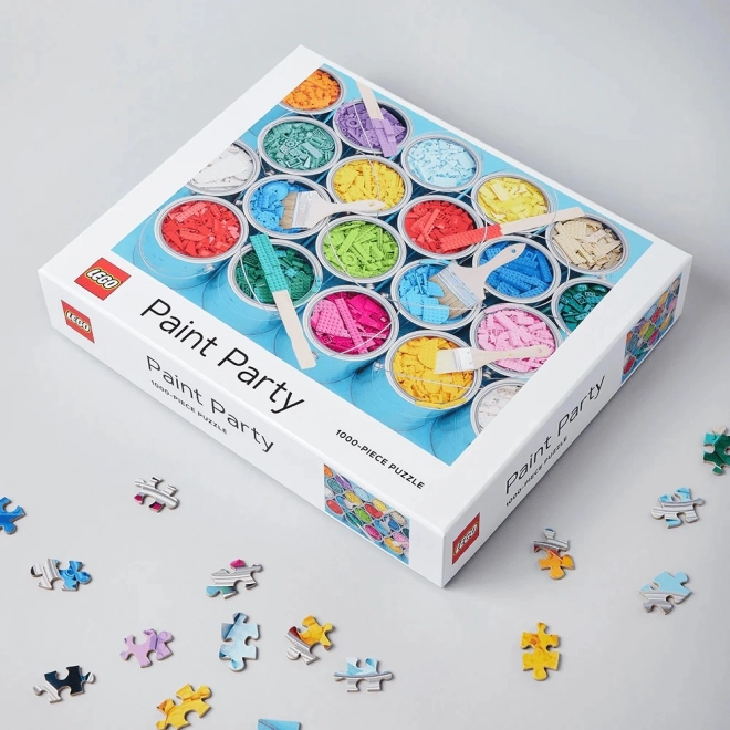 Chronicle Books puzzle LEGO malířská párty 1000 dílků