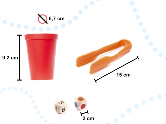 Kreativní barevné kameny Montessori set 65 ks