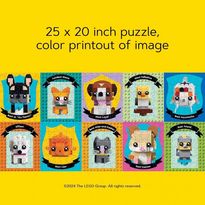 Puzzle LEGO Zvířecí Kamarádi 1000 Dílů