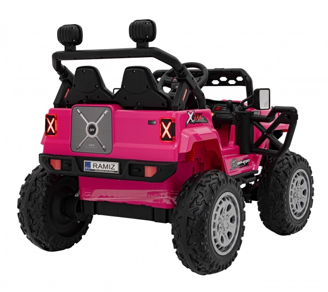 Off Road růžové dětské elektrické auto