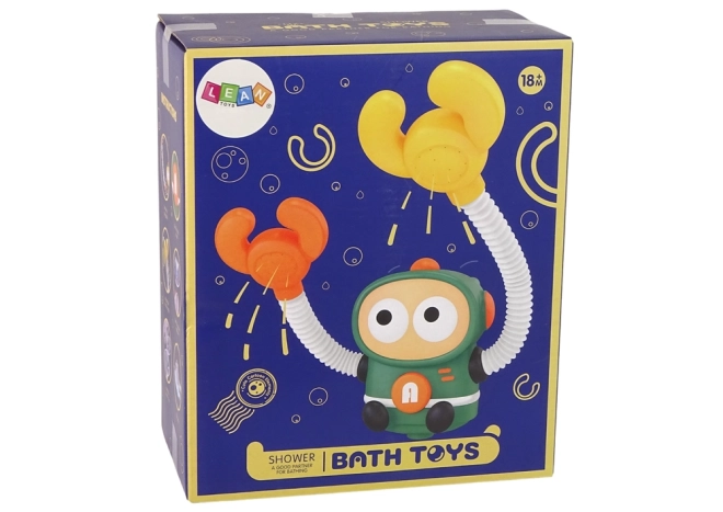 Hračka do koupele kosmonaut krab na baterie