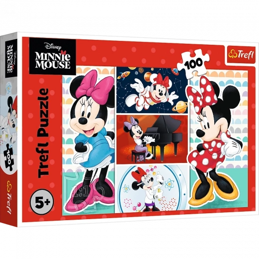 Puzzle 100 dílků Zábavná MINNIE DISNEY od Trefl