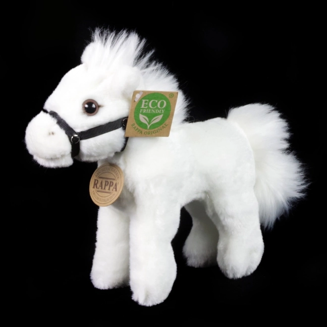 Rappa Plyšový kůň bílý 18 cm ECO-FRIENDLY