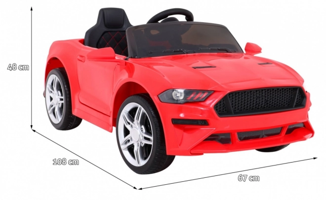 Červené dětské auto GT Sport na baterii s dálkovým ovládáním a MP3