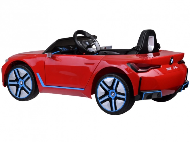 Elektrische BMW i4 Speelgoedauto voor Kinderen met Afstandsbediening – Červená