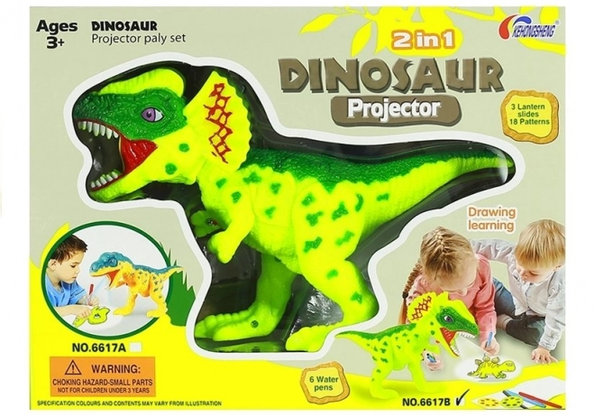 Projektor Dinozaur S Flomastry 2v1