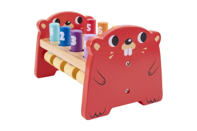 Dřevěná barevná hračka Pronikavá od Tooky Toy