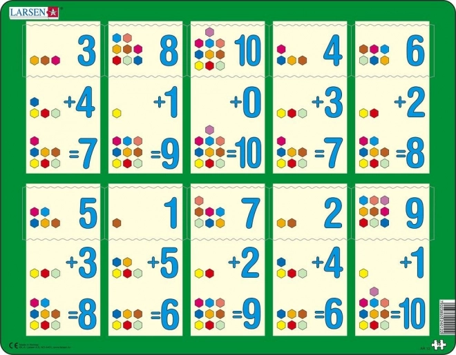 Larsen puzzle sčítání do deseti II 10 dílků