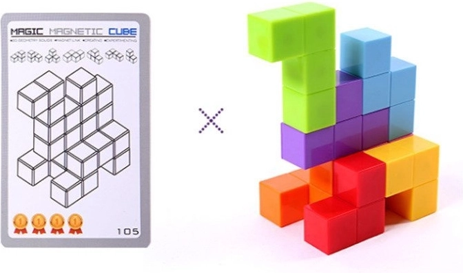 Magnetické spojování pro stabilní 3D stavby