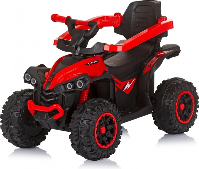 Chipolino odrážedlo s vodicí tyčí a stříškou ATV červené