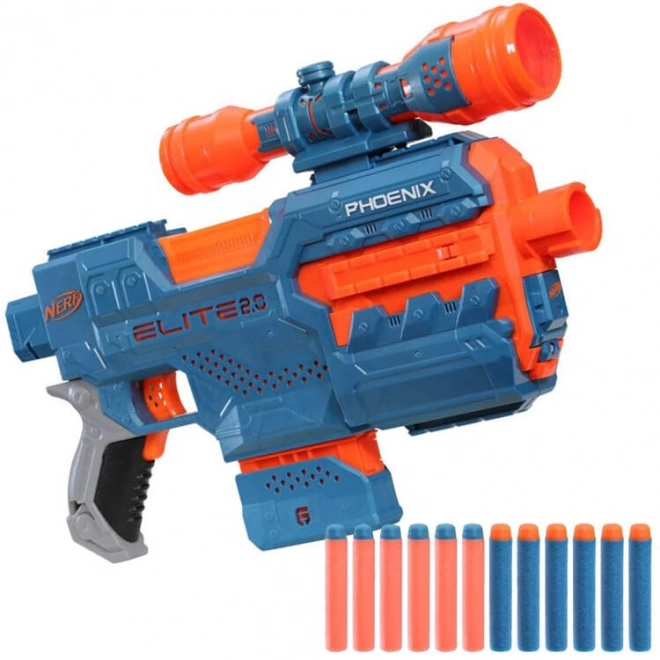 Pistole Nerf Elite 2.0 Phoenix s automatickým zaměřovačem a náboji