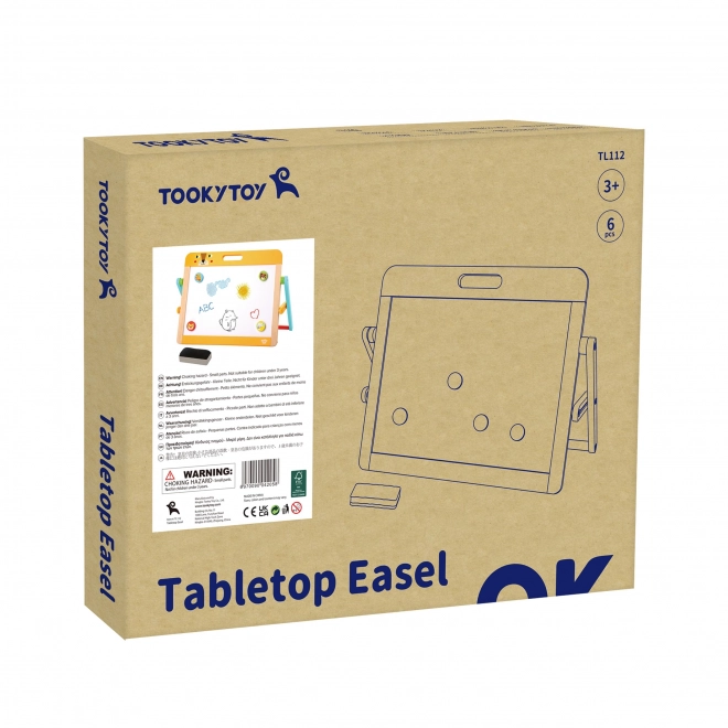 Dětská magnetická a křídová tabule 2v1 Tooky Toy