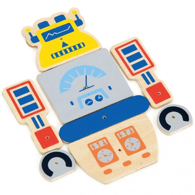 Dřevěná zatloukačka robot