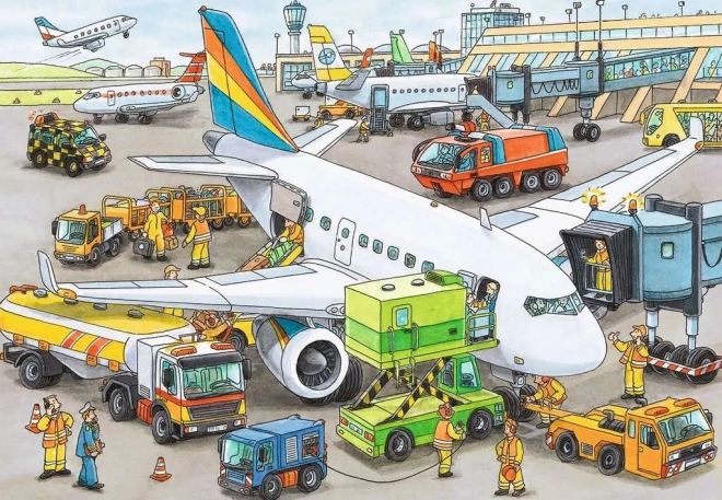 Puzzle rušné letiště 35 dílků