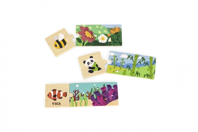 Puzzle Zvířátka Logické Zábavy VIGA
