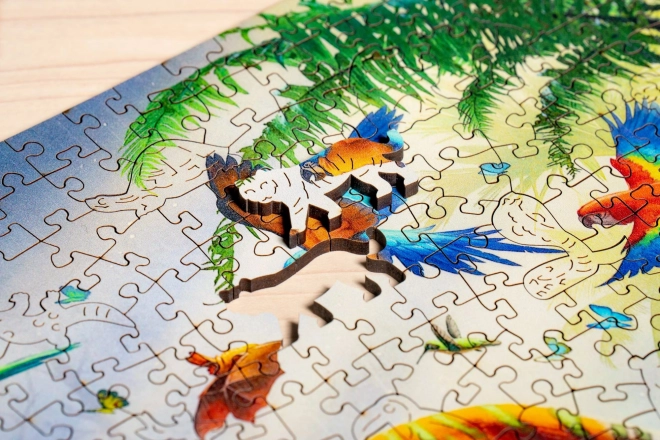 Dřevěné puzzle Tygr v džungli 500 dílků