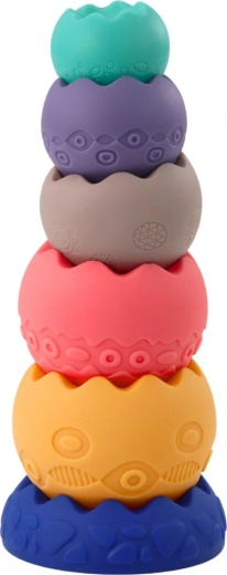 Měkký silikon s texturami pro smyslovou stimulaci