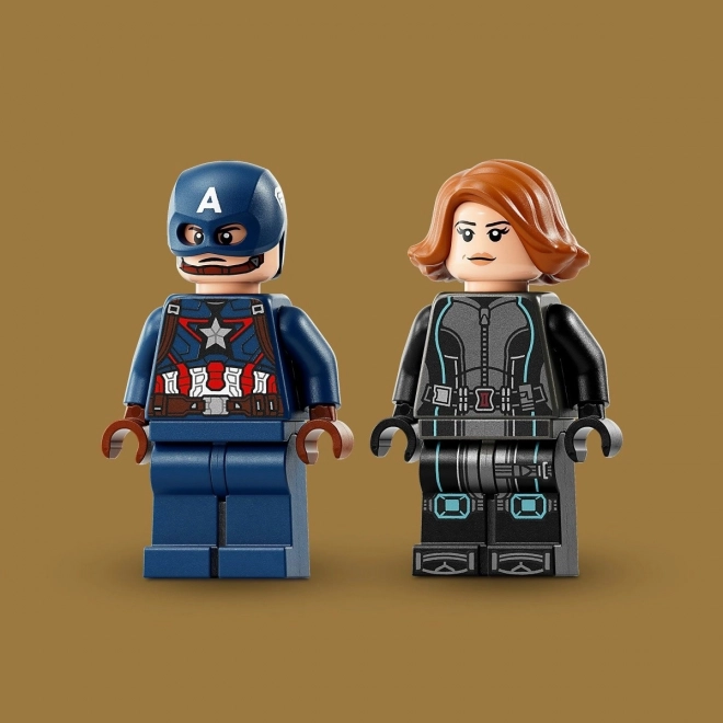 LEGO Marvel Motocykly Černé Vdovy a Kapitána Ameriky