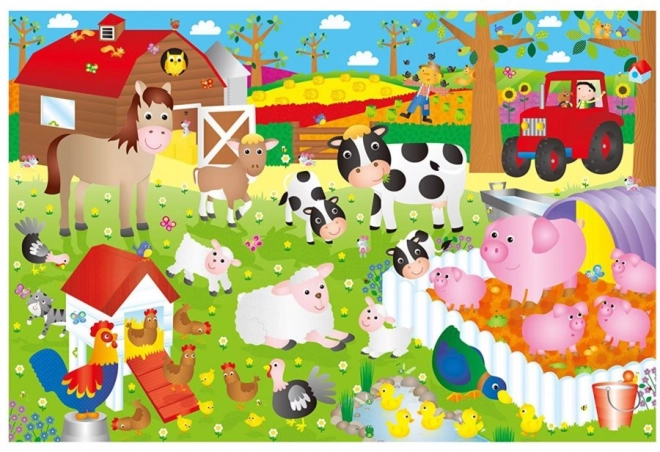 GALT Obří podlahové puzzle Farma 30 dílků