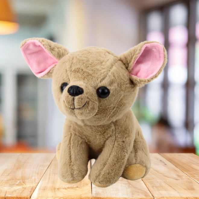 Plyšová hračka Chihuahua béžový 22 cm