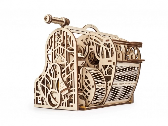 Dřevěný mechanický model pokladny Ugears