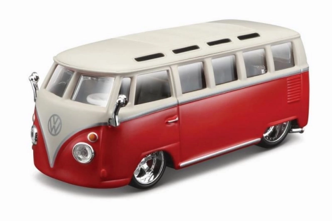 Bburago plus Volkswagen Van Samba červený