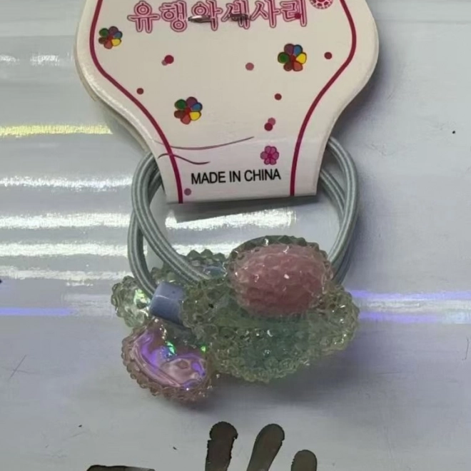 Sada vlasových gumiček s houbovým motivem